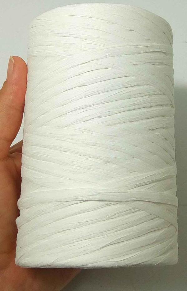 Çanta Aksesuar Beyaz Renk Rafya İp - Image 1