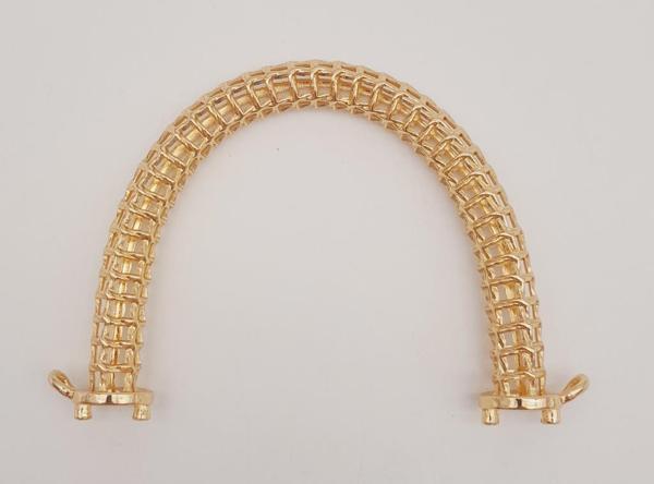 Çanta Aksesuar Kafes Model Light Gold Çanta Tutma Sapı - Image 1