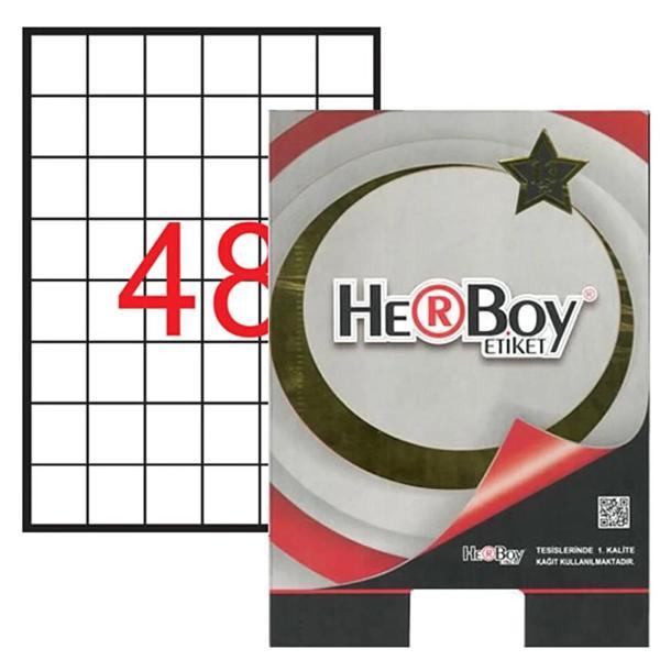 Herboy Laser Etiket 100 YP 35x35 Laser-Copy-Inkjet HB-1348 - Image 1