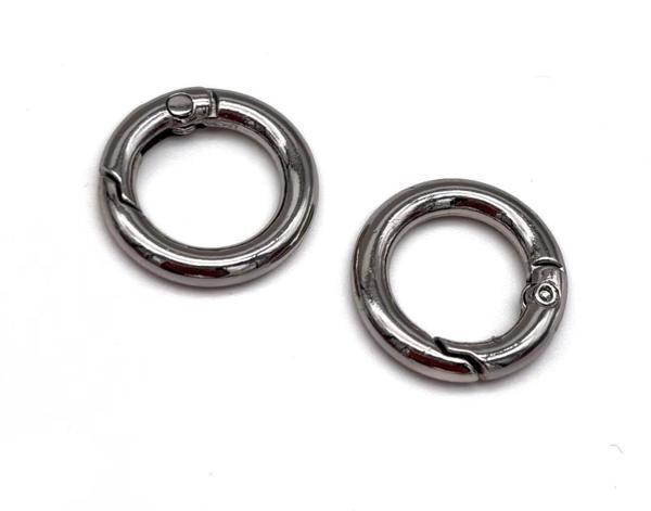 Çanta Aksesuar 2'li Gümüş Renk Küçük Yaylı Halka - Image 1