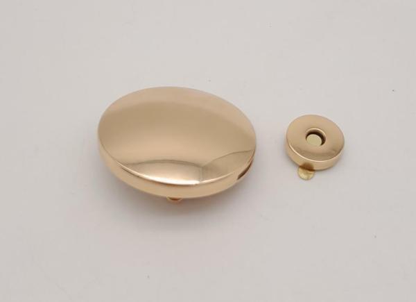 Çanta Aksesuar 5 cm Yuvarlak Mıknatıslı Kilit Light Gold - Image 1