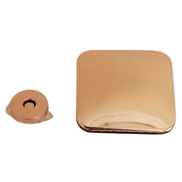 Çanta Aksesuar Light Gold Renk 5x4.5 cm Mıknatıslı Kilit - Image 1