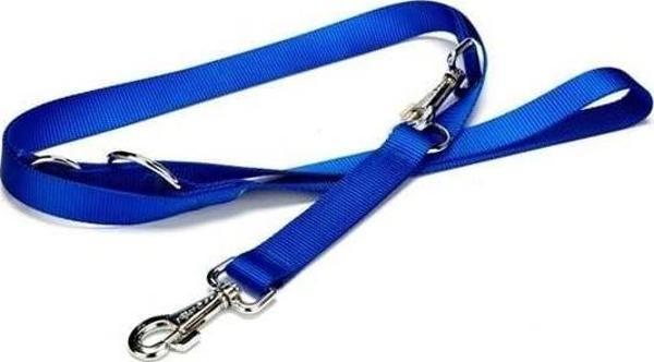 Doggie Classic Dokuma Köpek Gezdirme Tasması Medium Mavi 2.5x120-190 Cm - Image 1