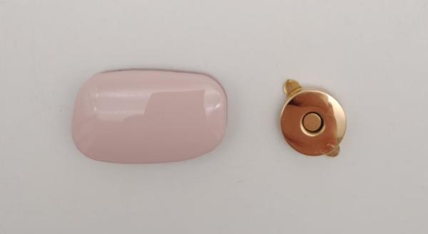 Çanta Aksesuar Pudra Renkli Light Gold Mıknatıslı Kilit - Image 1
