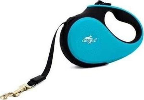 Doggie Soft Otomatik Köpek Uzatma Tasması Medium Açık Mavi 25 Kg 5 Mt - Image 1