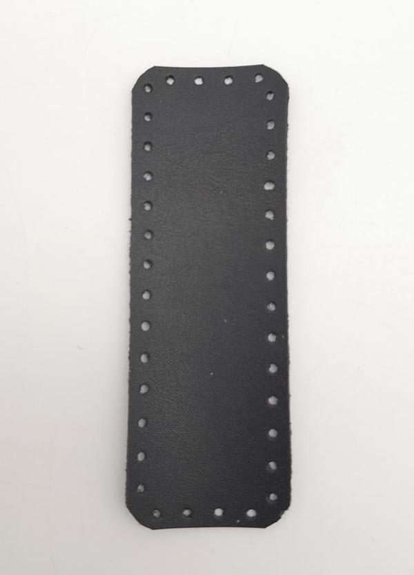 Çanta Aksesuar Suni Deri Siyah Renk 12X4 cm Dikdörtgen Çanta Tabanı - Image 1