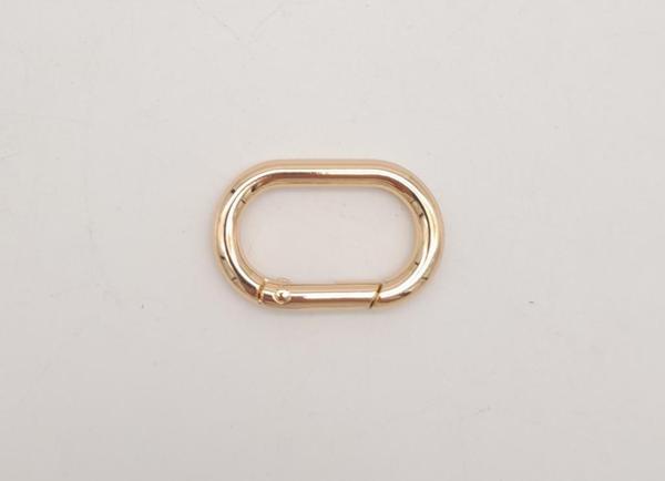 Çanta Aksesuar Light Gold 3 cm Ovalize Yaylı Halka 1 Adet - Image 1