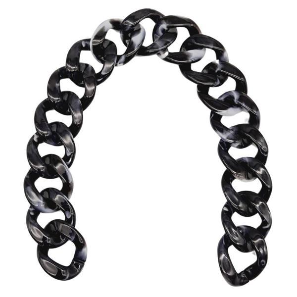 Çanta Aksesuar 41 cm Akrilik Zincir Füme Siyah Renk - Image 1