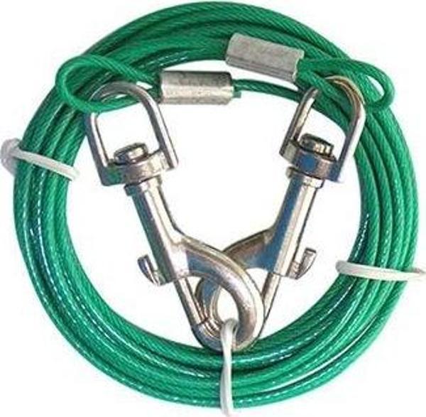 Eastland Köpek Çelik Bahçe Bağlama Halatı Yeşil 2 Mm 3.6 Mt - Image 1