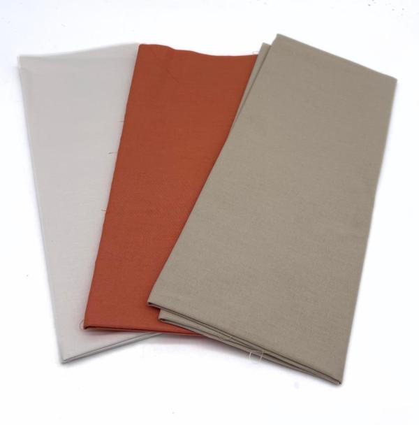 Çanta Aksesuar 120x50  cm Pamuklu Astarlık Kumaş Seti (Krem, Taba, Bej) - Image 1