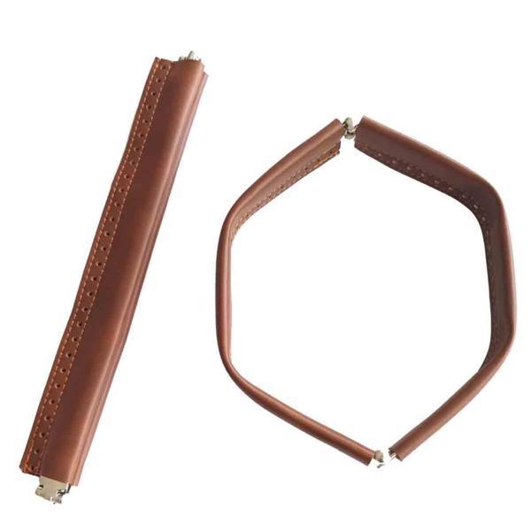 Çanta Aksesuar Taba Renk Derili Metal Çanta Ağzı 24 Cm - Image 1