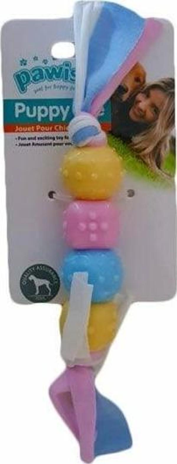 Pawise Puppy Life Diş Çıkarma Oyuncağı İpli Top Köpek Oyuncağı - Image 1