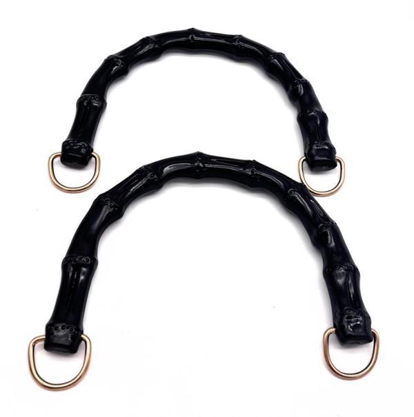 Çanta Aksesuar Akrilik Görünümlü Plastik Çanta Sapı Siyah Renk - Image 1