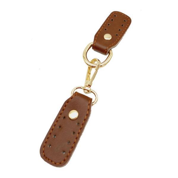 Çanta Aksesuar Suni Deri Taba Çift Kat Dikişli Kancalı Kilitli Böce Light Gold Metalli - Image 1