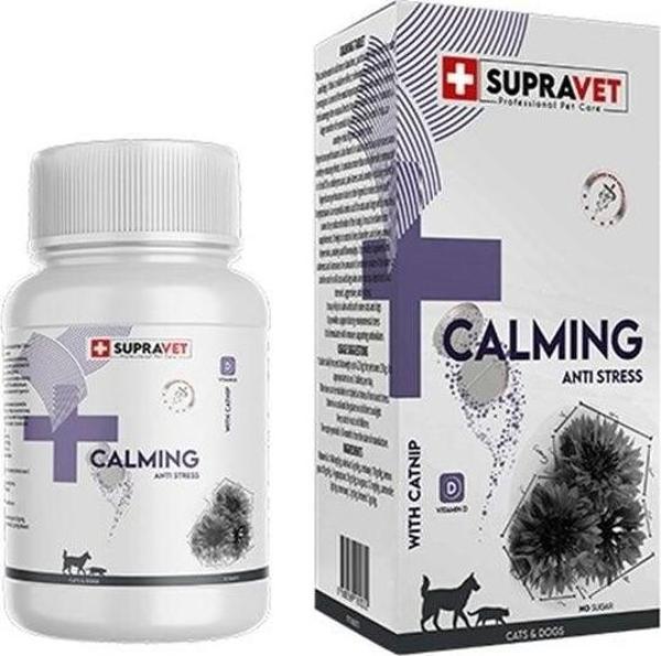 Supravet Calming Vitamin D + Catnip Kedi ve Köpek Sakinleştirici Tablet 75 Adet - Image 1