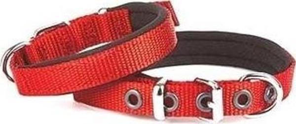 Doggie Comfort Dokuma Köpek Boyun Tasması Medium Kırmızı 1.5x25-30 Cm - Image 1