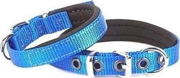 Doggie Comfort Dokuma Köpek Boyun Tasması Medium Mavi 1.5x25-30 Cm - Image 1