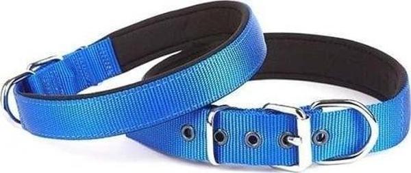 Doggie Comfort Dokuma Köpek Boyun Tasması Medium Mavi 2.5x37-45 Cm - Image 1
