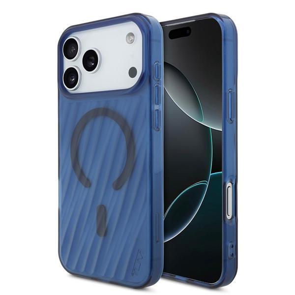 Tumı İphone 17 Pro Max Uyumlu Kılıf Orjinal Lisanslı M-Safe Şarj Özellikli Transparan Kapak Mavi - Image 1