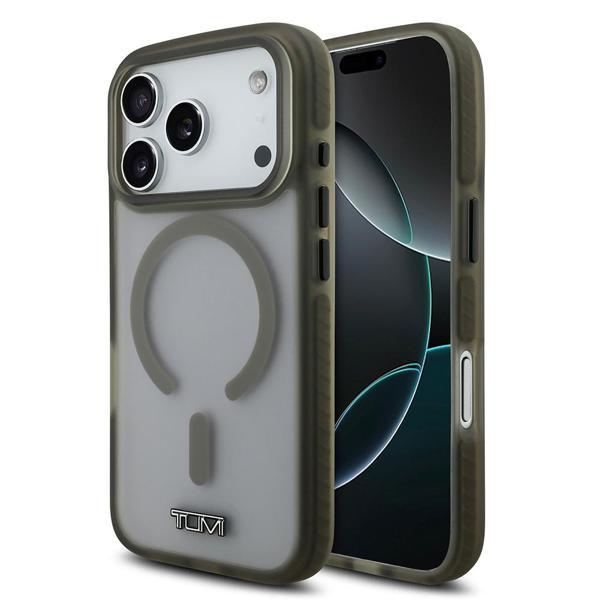 Tumı İphone 17 Pro Uyumlu Kılıf Orjinal Lisanslı M-Safe Şarj Özellikli Buzlu Transparan Kapak Haki - Image 1