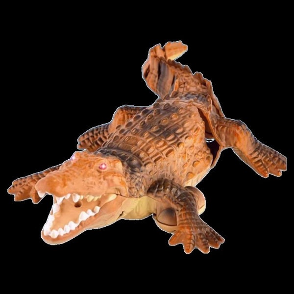 Uzaktan Kumandalı Şarjlı Yüzen Timsah - Kahverengi - Image 1