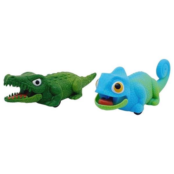 Sürtmeli Sürüngen Hayvanlar 2'li - Timsah & İguana - Image 1