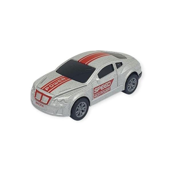 Çek Bırak Metal Küçük Arabalar 8 cm - SH40031 - Gri Spor Araba - Image 1