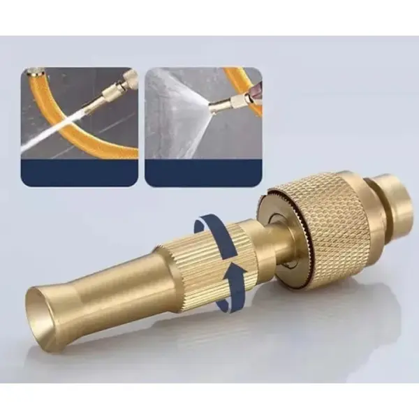 AYARLANABILIR BASINÇLI HORTUM BAŞLIĞI GOLD - Image 1