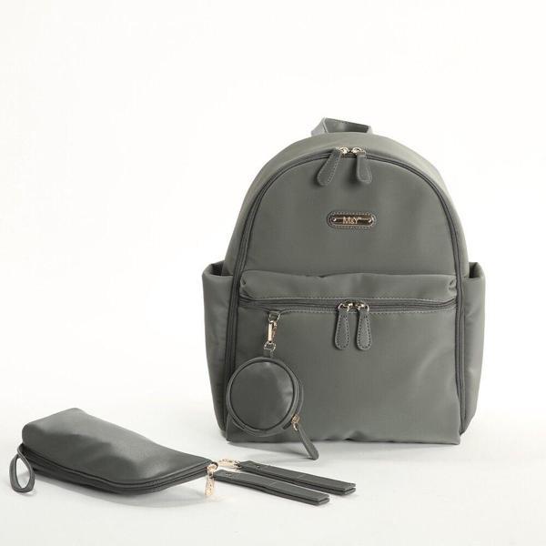 M&Y Diamond Anne Bebek Bakım Sırt Çantası 7345 Gri - Image 1