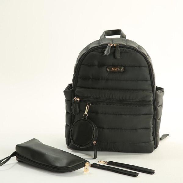 M&Y Puff Anne Bebek Bakım Sırt Çantası 7335 Siyah - Image 1