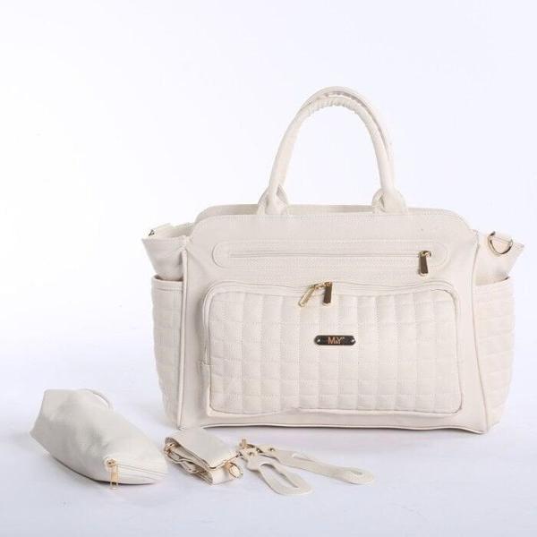 M&Y Juno Deri Anne Bebek Bakım Çantası 7281 Krem - Image 1