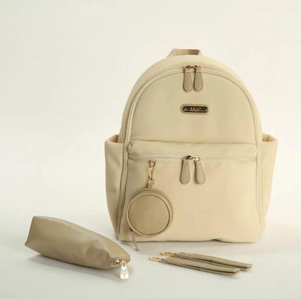 M&Y Diamond Anne Bebek Bakım Sırt Çantası 7345 Krem - Image 1