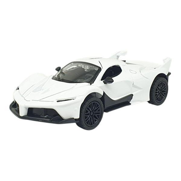 Çek Bırak Metal Arabalar 13 cm - SR2212- Beyaz - Image 1