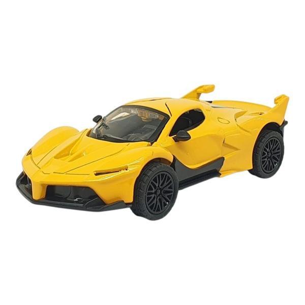 Çek Bırak Metal Arabalar 13 cm - SR2212- Sarı - Image 1