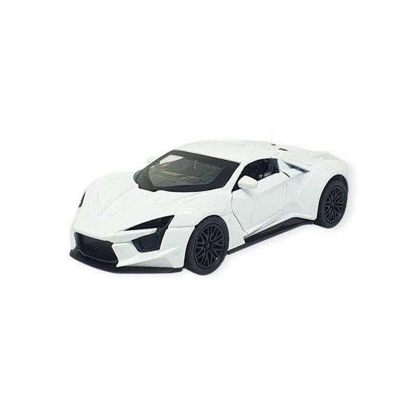 Çek Bırak Metal Arabalar 13 cm - SR2210- Beyaz - Image 1