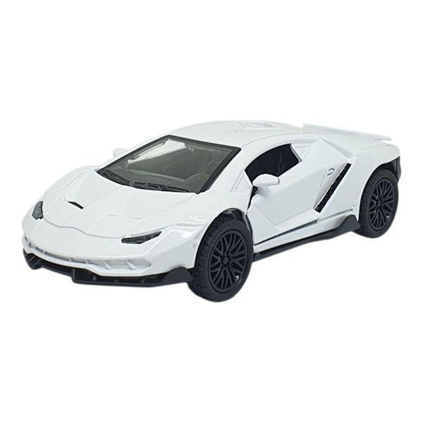 Çek Bırak Metal Arabalar 13 cm - SR2213- Beyaz - Image 1