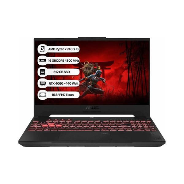 ASUS Tuf FA507NVR-LP158BS01 Ryzen 7 7435HS 16GB 512GB SSD Rtx 4060 8gb 140W 15.6" Taşınabilir Bilgisayar - Image 1