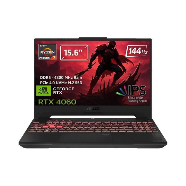 Tuf Gaming A15 FA507NOR-LP101 Amd Ryzen 7 7435HS 32GB 512GB SSD Rtx 4060 (140W) 15.6" 144Hz IPS Panel Fhd Freedos Taşına - Image 1