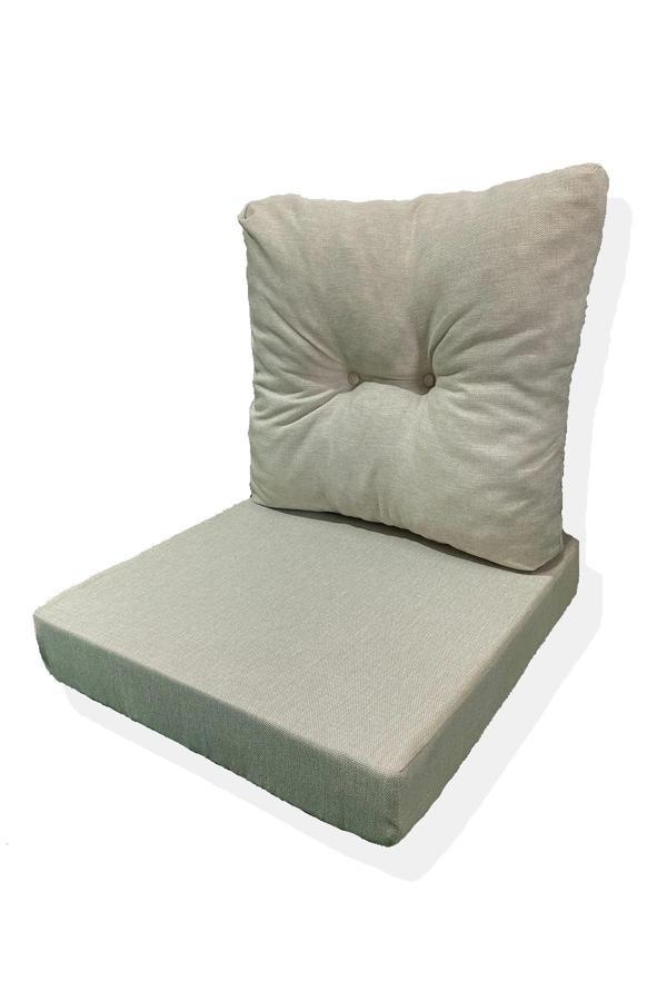 Bahçe Balkon Minderi,çayseti Minderi,palet Minderi, (1 Adet Minder, 1 Adet Kırlent - Image 1