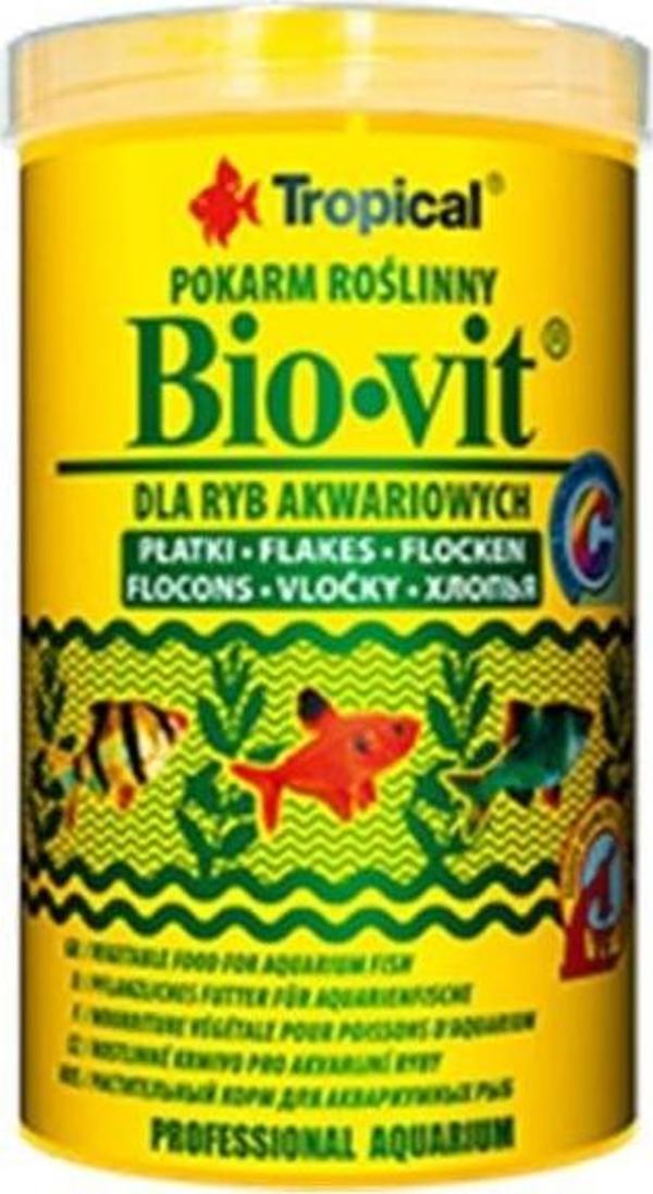 Tropical Bio-Vit Bitkisel İçerikli Pul Balık Yemi 100 Ml 20 Gr - Image 1