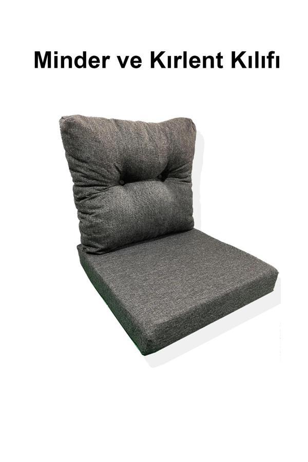 1 Adet Bahçe Balkon Mobilyası Minderi Kılıfı (1 ADET MİNDER, 1 ADET KIRLENT Yanlızca Kılıf Gönderile - Image 1