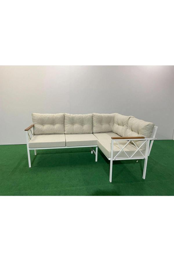 Köşe Koltuk Takımı , 2 2 Balkon-bahçe-kafe,çay Seti,koltuk Takımı,mutfak Köşesi Beyaz Profil - Image 1