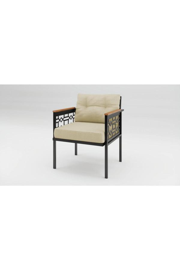 Adımshos tekli Lazer Balkon-Bahçe-Ofis-Kafe Çay Seti Koltuk Oturma Takımı-Oturma Grubu - Image 1