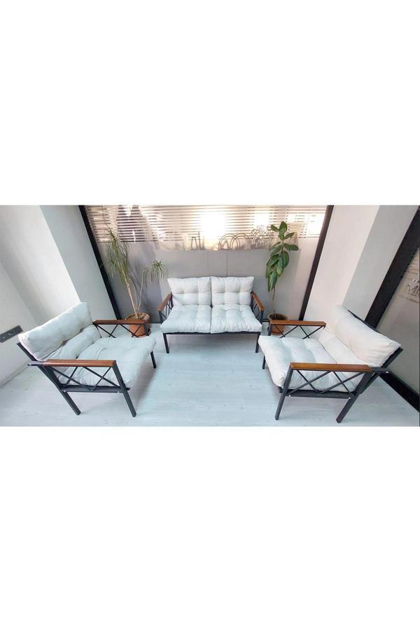 Balkon-bahçe-kafe Çay Seti Koltuk Oturma Takımı-oturma Grubu Miami - Image 1