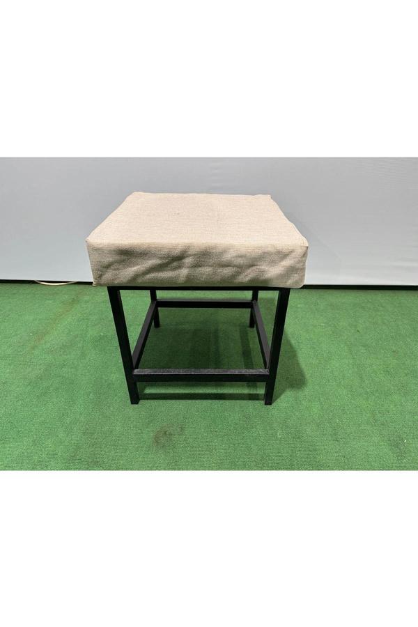 Metal ayaklı Sırtsız Bank Puf Bench Balkon-bahçe-kafe-çay Seti pufu - Image 1