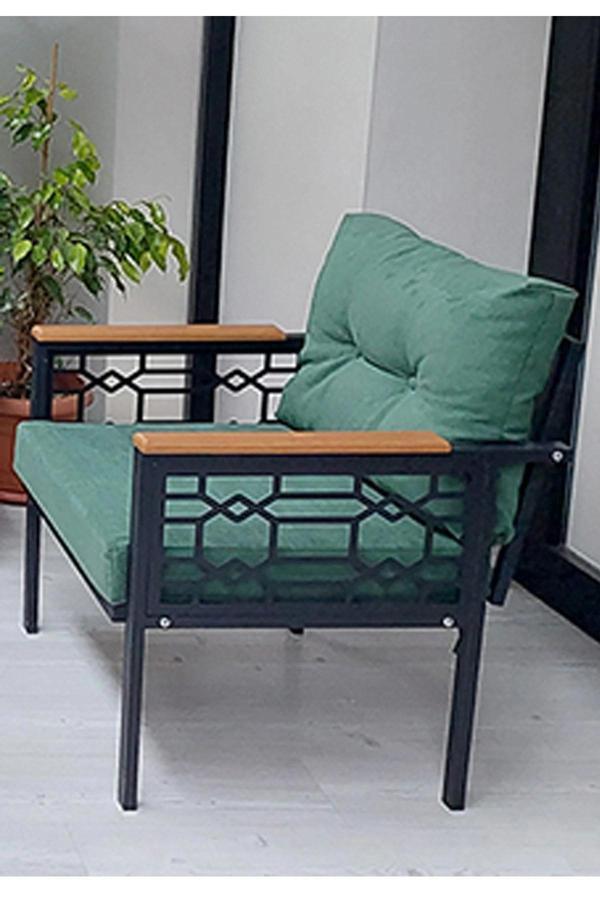 Adımshos tekli Lazer Balkon-Bahçe-Ofis-Kafe Çay Seti Koltuk Oturma Takımı-Oturma Grubu - Image 1