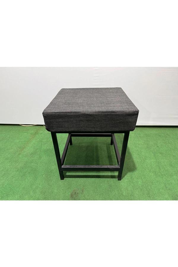 Metal ayaklı Sırtsız Bank Puf Bench Balkon-bahçe-kafe-çay Seti pufu - Image 1