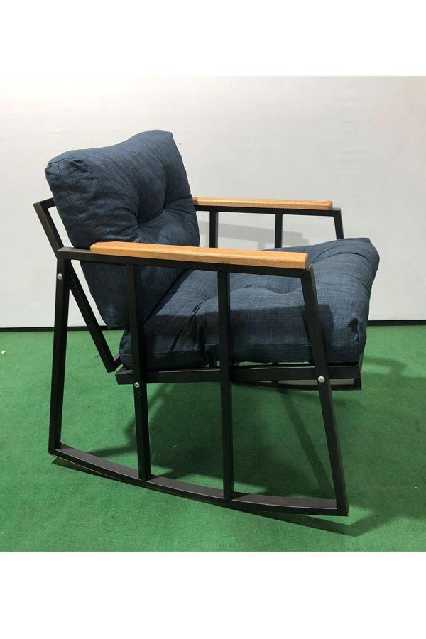 Sallanırtek Balkon-bahçe-kafe Çay Seti Koltuk Oturma Takımı,çaysetleri Sallanır Koltuk Miami - Image 1