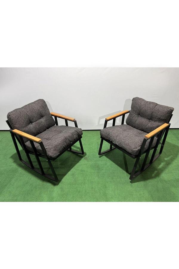 Balkon-bahçe-kafe Çay Seti Koltuk Oturma Takımı,oturma Grubu Çaysetleri Sallanır Koltuk MİAMİ - Image 1