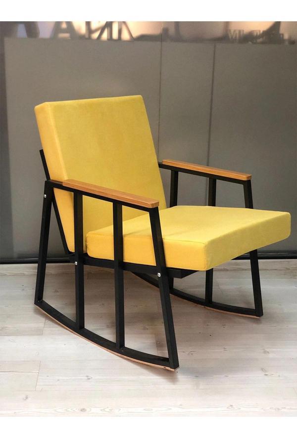 Adınshops Sallanan Koltu Tv Koltuğu Kafe-balkon-mutfak-berjer-ofis-salon Sallanır Tekli Koltuk - Image 1
